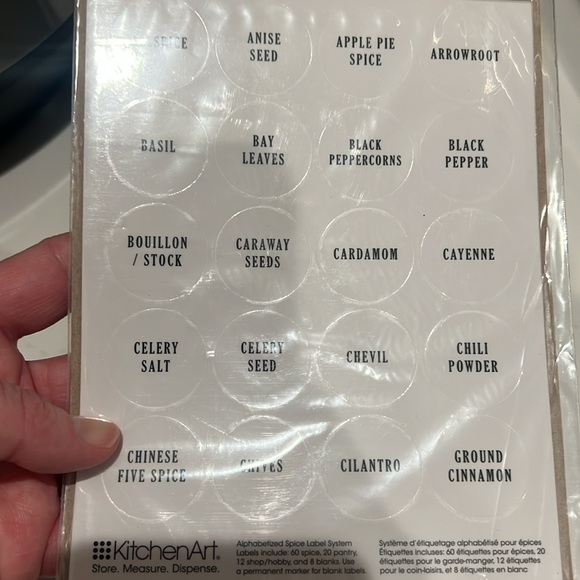 EZ label 100 clear round organizer labels - Picture 3 of 4